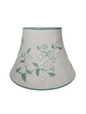 Yankee Candle Floral Ceramic Jar Candle Shade Topper Beach Flowers Design